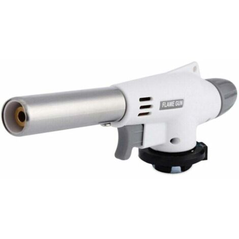 Torche à butane, briquet de cuisine avec sécurité, brûleur de torche, pistolet à flamme, briquet torche à gaz, torches de cuisine (gaz butane non inclus) (1/5)