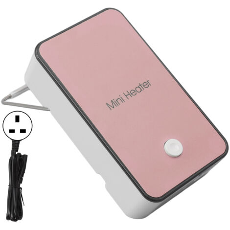 Mini chauffage d'appoint rose à chauffage rapide, support rotatif antidérapant, chauffage de bureau portable pour la maison, le bureau ou le dortoir (1/5)