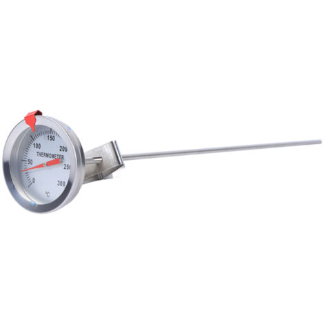 Sonde de cuisson en acier inoxydable de 30 cm (12 pouces) avec clip, pour aliments, viande, brassage maison, vin, bouilloire. (1/5)