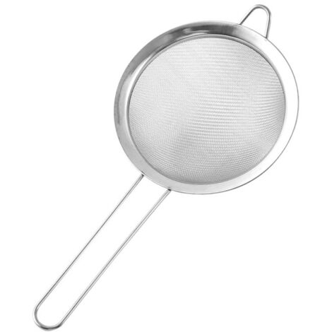 Tamis à mailles fines, tamis en acier inoxydable de qualité supérieure, tamis de cuisine (25 cm) (1/5)