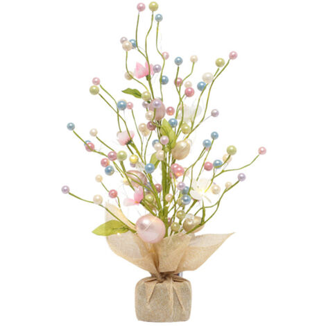 Décorations de Pâques, guirlandes lumineuses LED, œufs de Pâques, scènes décoratives pour sapin, ornements de bureau (1/5)