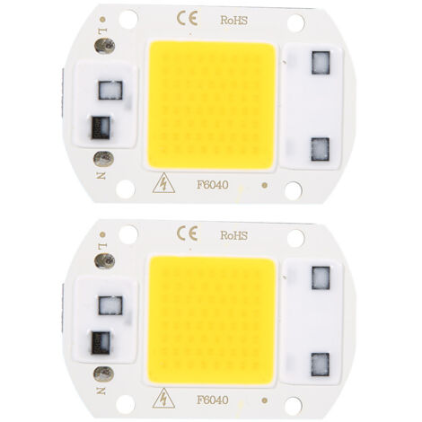 Puce LED haute puissance SMD COB, composants émetteurs de lumière intégrés, perles lumineuses 30 W (lumière chaude) (1/5)