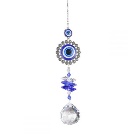 Lustre suspendu en cristal avec attrape-soleil en forme d'ange et de pendentif (1/5)