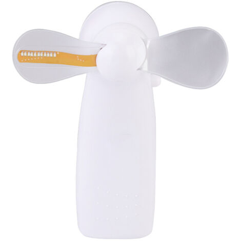 Mini ventilateur électrique portable d'été pour l'intérieur et l'extérieur, avec pales LED et motifs de dessins animés. (1/5)