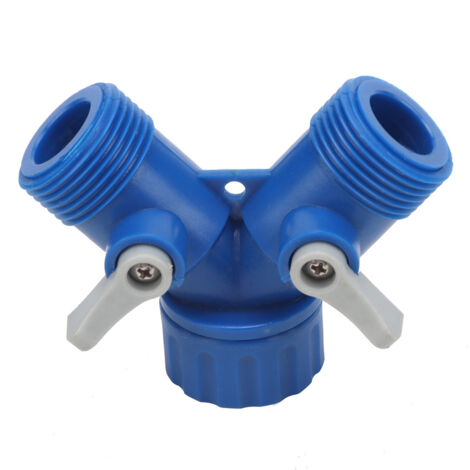 Raccord de distribution en Y à 2 voies pour tuyau d'arrosage ABS G3/4" (1 pièce) (1/5)
