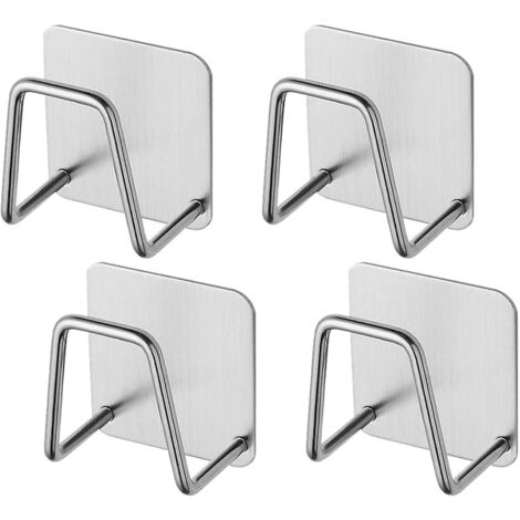 Lot de 4 porte-éponges adhésifs pour la cuisine - Lot de 4 porte-éponges adhésifs pour la cuisine (1/5)