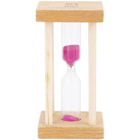 Sablier en bois de 3 minutes, jouet de décoration de bureau - Sablier en bois de 3 minutes, jouet de décoration de bureau (1/5)