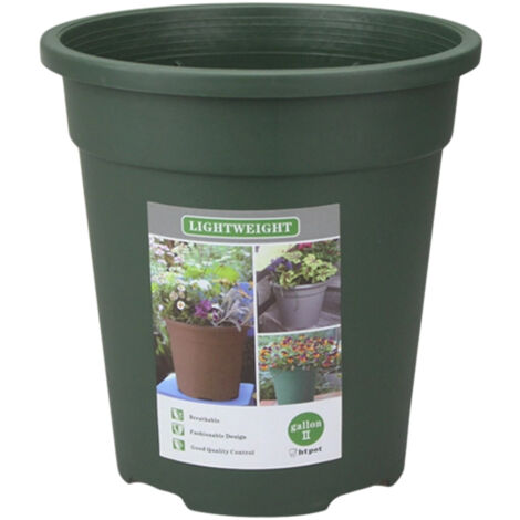 Les pots de fleurs ronds en plastique épais, adaptés aux arbres, aux jardins et aux balcons, peuvent être utilisés pour planter diverses fleurs et plantes succulentes. (1/5)