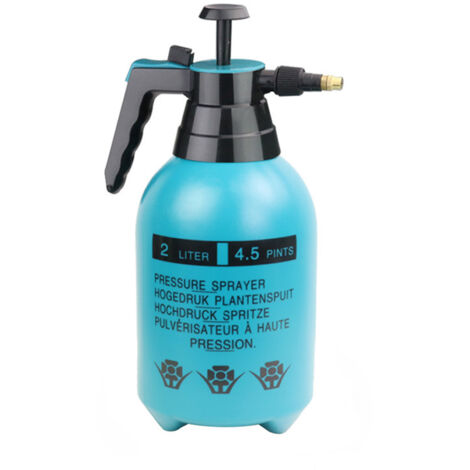 Pulvérisateur à pression en plastique de 2 litres, pulvérisateur à pompe portatif, pulvérisateur de jardin puissant avec buse, adapté à l'irrigation et au nettoyage. (1/5)