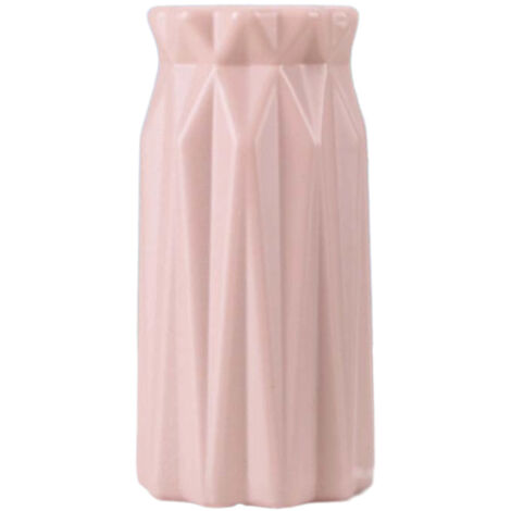 Vase en céramique rose, vase de décoration intérieure, vase de cheminée, convient pour la chambre, la cuisine, le salon et comme cadeau d'anniversaire. (1/5)