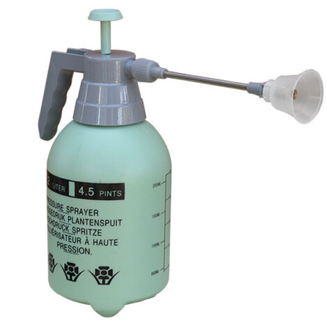 Pulvérisateur à pression en plastique de 2 litres, pulvérisateur à pompe portatif, pulvérisateur de jardin puissant avec buse, adapté à l'irrigation et au nettoyage. (1/5)