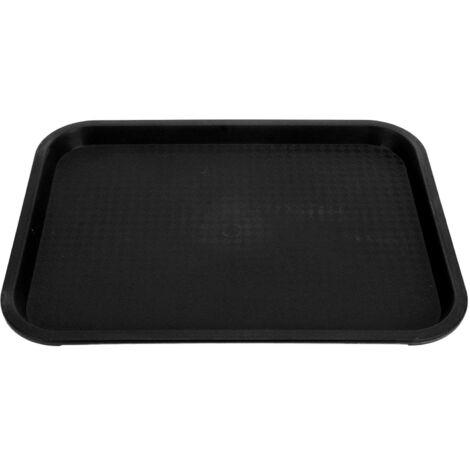 Plateau de restauration rapide rectangulaire antidérapant en polypropylène (PP), adapté aux restaurants et cantines. (1/5)
