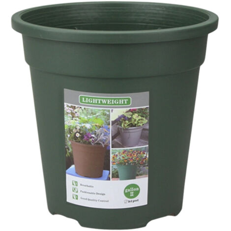 Les pots de fleurs ronds en plastique épais, adaptés aux arbres, aux jardins et aux balcons, peuvent être utilisés pour planter diverses fleurs et plantes succulentes. (1/5)
