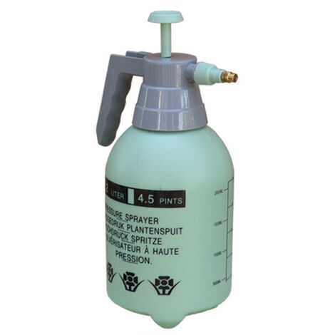 Pulvérisateur à pression en plastique de 2 litres, pulvérisateur à pompe portatif, pulvérisateur de jardin puissant avec buse, adapté à l'irrigation et au nettoyage. (1/5)