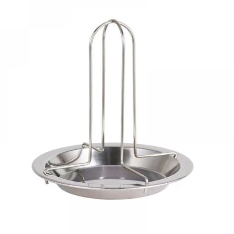 Grille de rôtissage pour poulet, en acier inoxydable, adaptée à la cuisson du poulet. (1/5)