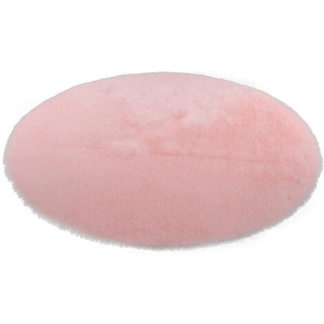 Tapis rond rose, idéal pour une chambre  tapis rond moelleux de 140 cm, idéal pour une chambre d’enfant  tapis en peluche, idéal pour une chambre de fille  tapis rond à poils longs rose.