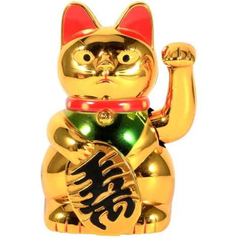 Grande griffe dorée ondulante, ornement feng shui de bon augure pour attirer la richesse (1/5)