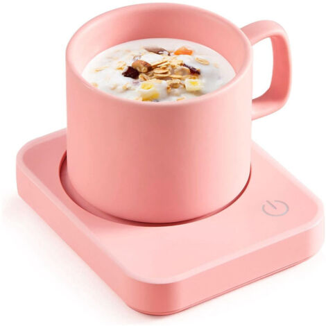 Chauffe-tasses à café, chauffe-tasses électrique de bureau avec fonction d'arrêt automatique, 3 réglages de température, chauffe-tasses intelligent, peut chauffer le café, les boissons, le lait, le th (1/5)