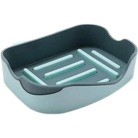 Porte-savon mural en plastique / plateau de rangement / accessoire de salle de bain (1/5)