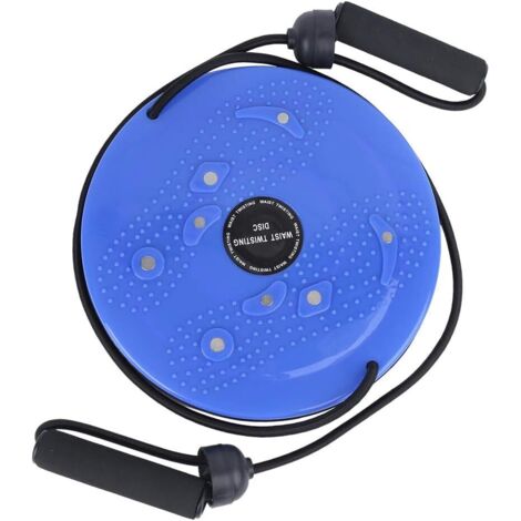 Disque de torsion - 1 pièce - Acier et plastique - Entraînement multifonctionnel - Fitness à domicile - 25 cm (bleu) (1/5)