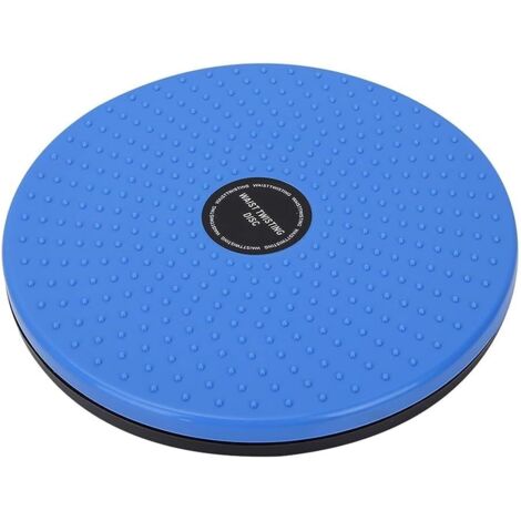 Disque de torsion - 1 pièce - Plastique ABS - Antidérapant - Fitness à domicile et au bureau - 25 cm (Disque de torsion pour la taille en forme de particule (bleu)) (1/5)