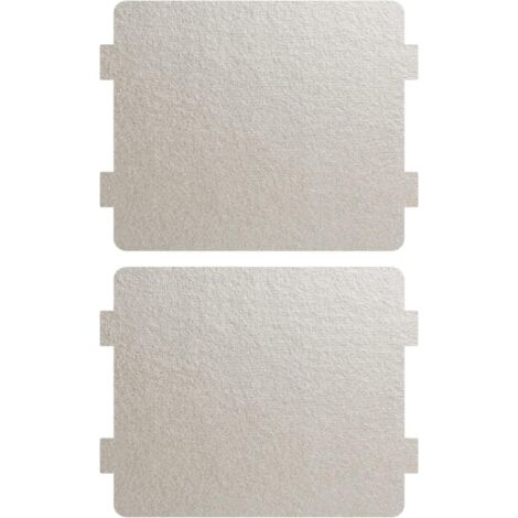 Feuilles de mica pour four à micro-ondes - Lot de 2 - Mica naturel - Isolation thermique - Réparation de four - 11,8 x 10 cm (Feuilles de mica grand volume) (1/5)