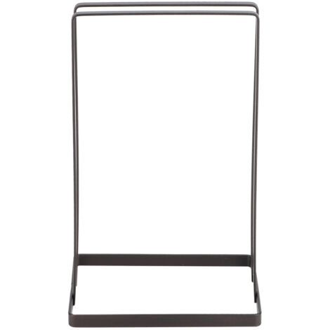 Support de rangement multifonctionnel portable en fer pour cintres à vêtements, noir (1/5)