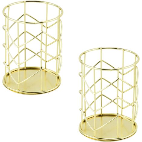 Boîte de rangement de bureau en métal / porte-pinceaux de maquillage / pot à pinceaux de maquillage / porte-stylo (1/5)