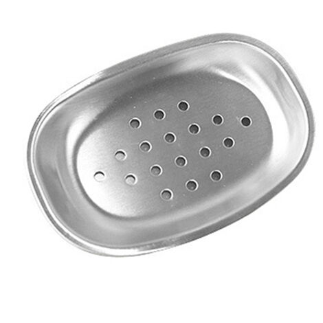 Porte-savon en acier inoxydable 304, porte-savon de salle de bain à double couche avec système d'égouttage, porte-savon pour huiles essentielles (1/5)