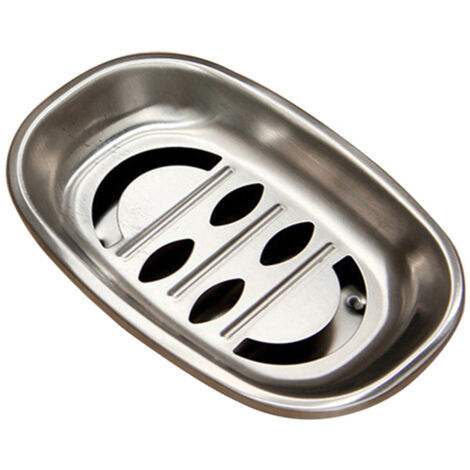 Porte-savon en acier inoxydable 304, porte-savon de salle de bain à double couche avec système d'égouttage, porte-savon pour huiles essentielles (1/5)