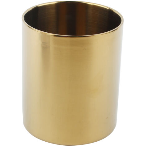 Mug multifonction en acier inoxydable 400 ml pour café/bière, vase et porte-stylo (doré) (1/5)