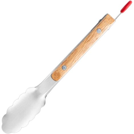 Pinces de cuisine en acier inoxydable - Pinces métalliques pour la cuisson et le gril, avec une poignée antidérapante et résistante à la chaleur en acier inoxydable. (1/5)