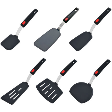 Spatule en silicone - Spatule en silicone résistante à la chaleur, résistance à la température maximale de 315 °C (600 °F) - Ensemble de spatules - Sans BPA (1/5)