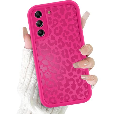 Coque Samsung Galaxy S21 FE 5G - 1 Unité - TPU Souple - Motif Léopard Rose Rouge - Protection Antichoc - 6,4 Pouces (1/5)