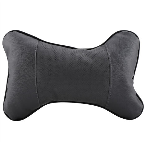 1 Appui-tête de siège auto portable et souple, coussin respirant de soutien pour la tête et la nuque, gris (1/5)