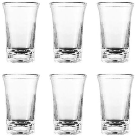 Un bécher en verre, un petit verre à vin (en acrylique) et un verre à vin en verre de 35 ml. (1/5)