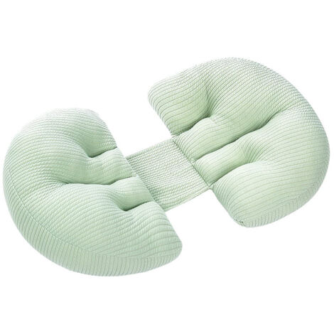 Coussin lombaire de maternité en forme de U - bleu-vert - Coussin lombaire de maternité en forme de U - bleu-vert (1/5)