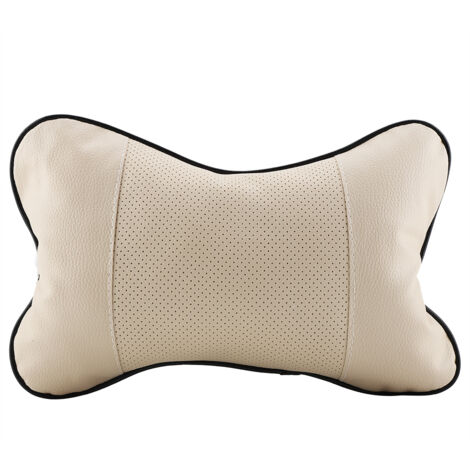 1 Appui-tête de siège auto portable et souple, coussin respirant de soutien pour la tête et la nuque, beige (1/5)