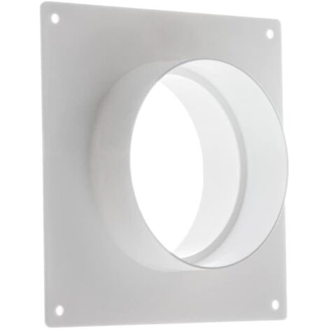 Bride Murale - 1 Pièce - PVC Blanc - Raccord Tube Rond 125mm - Ventilation - Bride Murale - 1 Pièce - PVC Blanc - Raccord Tube Rond 125mm - Ventilation (1/5)