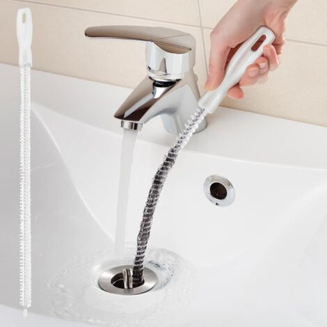 Brosse De Nettoyage - 1 Pièce - Nylon Flexible - Débouchage Évier Et Toilette - Cuisine Salle De Bain - 90cm (1/5)