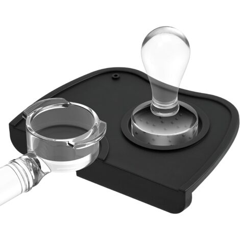 Tapis de Barista en Silicone - 1 Pièce - Antidérapant - Support pour Porte-filtre et Accessoires Espresso - Pour Café et Cuisine (1/5)