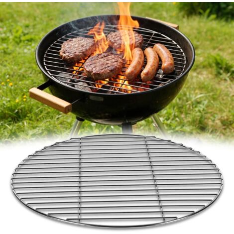 Grille De Barbecue Ronde - 1 Pièce - Acier Inoxydable 304 - Cuisson Uniforme - Pour Barbecue Sphérique 55 Cm - Argenté