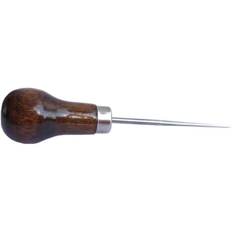 Poinçon Cuir - 1 Pièce - Acier Et Bois - Perforation Manuelle - Artisanat Et Couture - 11,3 Cm (1/4)