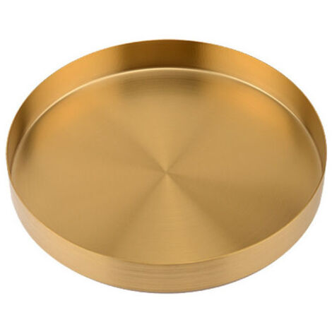 Plateau de rangement - Plateau dépoli à bords droits de taille moyenne (20 cm de diamètre) (1/5)