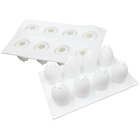 Moules à œufs en silicone, gâteaux mousse, pudding au chocolat, moulins à pâtisserie en silicone (1/5)