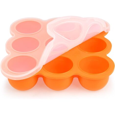 Boîte Conservation Alimentaire - 9 Compartiments - Silicone Sans BPA - Couvercle Étanche - Congélateur Micro-ondes (1/5)