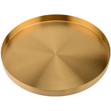 Plateau de rangement - grand format rond à bords droits aplatis (30 cm de diamètre) (1/5)