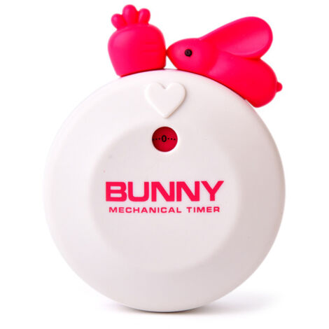 Minuteur de cuisine mécanique miniature en forme de lapin mignon, 60 minutes, avec alarme sonore puissante. (1/5)