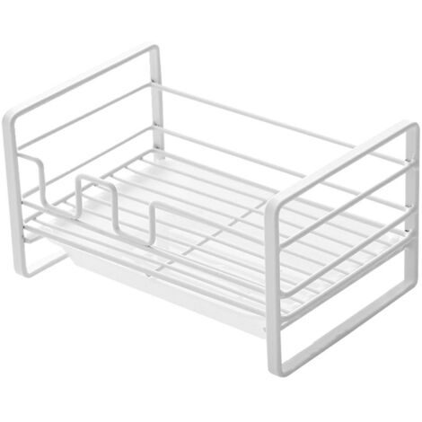 Égouttoir à éponges, blanc mat, compact et antirouille, égouttoir de cuisine (1/5)