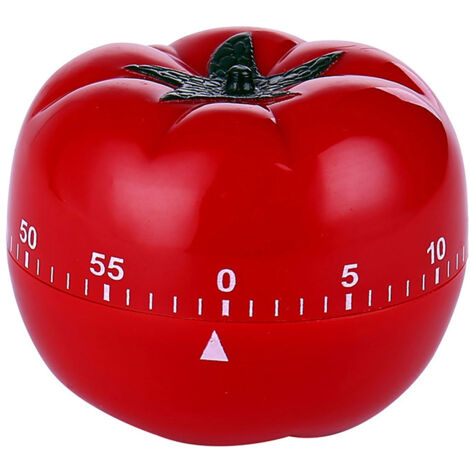 Minuteur de cuisine mécanique pour tomates, minuteur à légumes de dessin animé de 60 minutes avec alarme. (1/5)